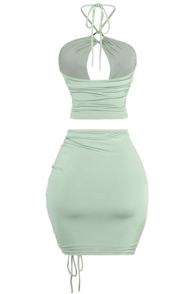 Mint Green Skirt Set