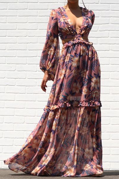 Malibu Maxi Dress ( Mauve)