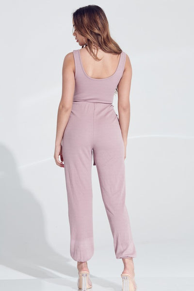 Mauve Jogger Jumpsuit