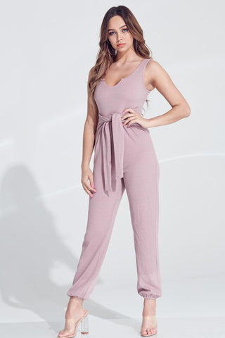 Mauve Jogger Jumpsuit