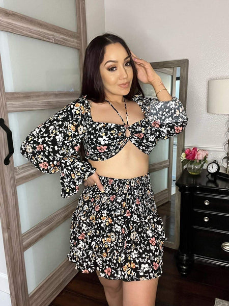 Floral Skirt Set