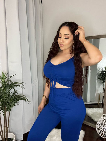 Royal blue jumpsuit