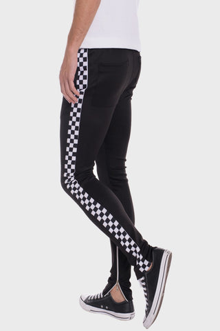 Black Checkered Pant