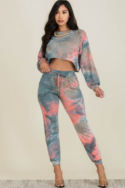 Anela Tie Dye Jogger Set