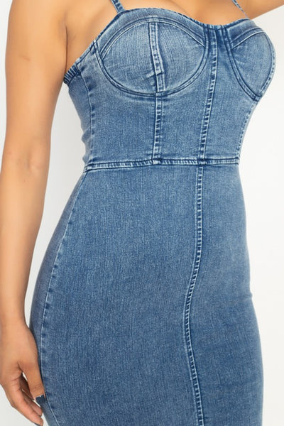 Demi Dark Denim Mini Dress