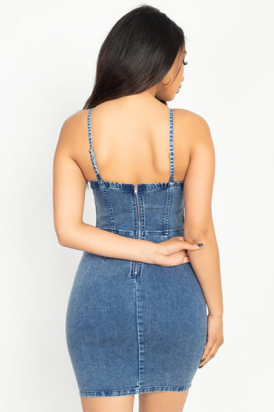 Demi Dark Denim Mini Dress