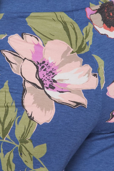 Blu Floral Pants Set
