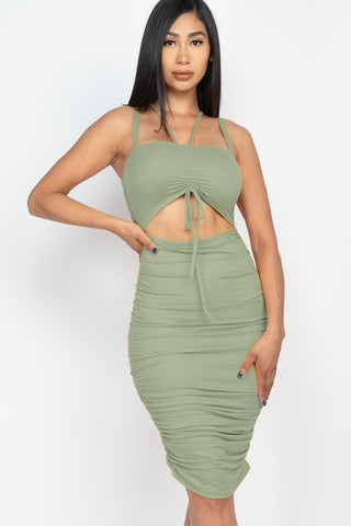 Green Haze  Midi Dress