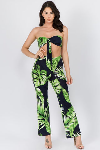 Esmeralda Tropical Pants Set