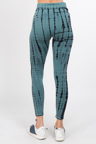Teal Tie Dye Active Leggings