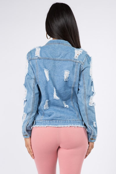 Distressed Denim Jacket