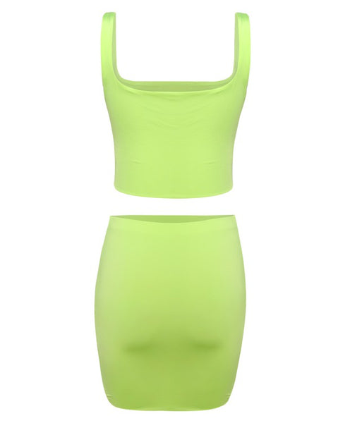 Kylie Neon Skirt Set