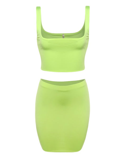 Kylie Neon Skirt Set
