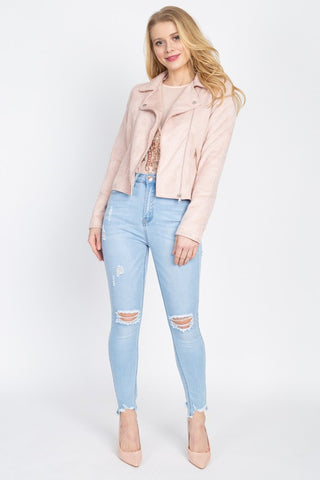 Distressed Skinny Jeans Light Wash