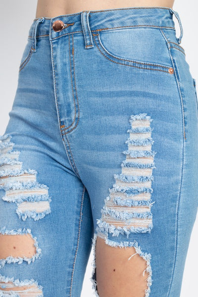 Ava Light Distressed Jeans