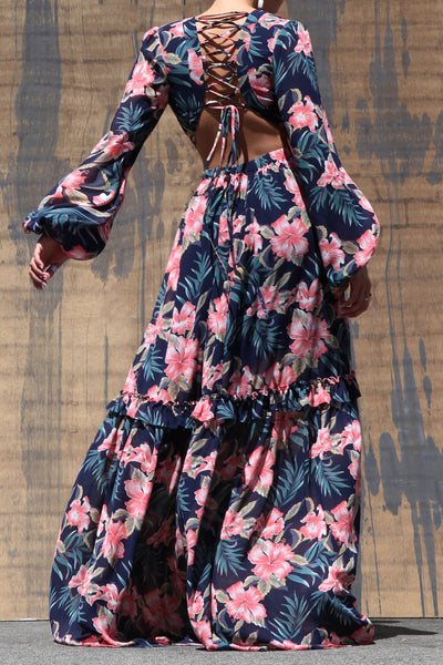Malibu Maxi Dress ( Navy)