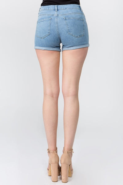 Jojo Medium Wash Denim Shorts