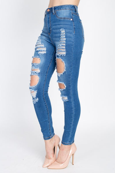 Ava Medium Distressed Jeans