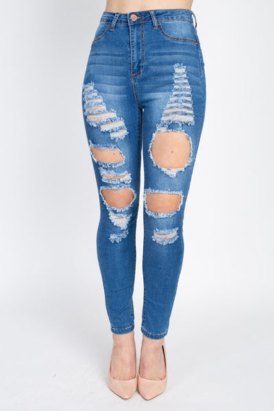 Ava Medium Distressed Jeans