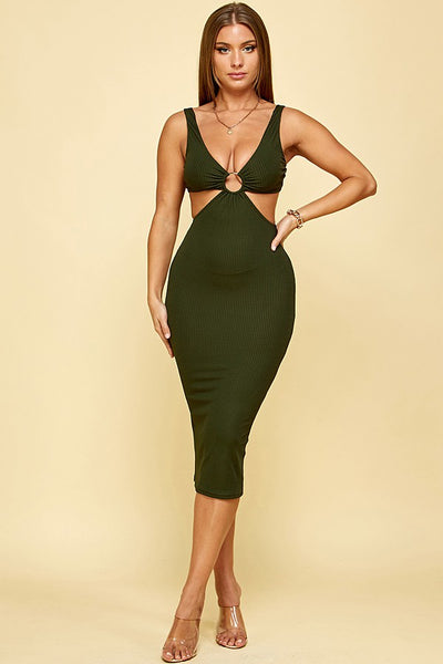 Mina Olive Dress