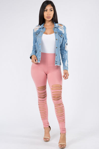 Ziggy Leggings in Pink