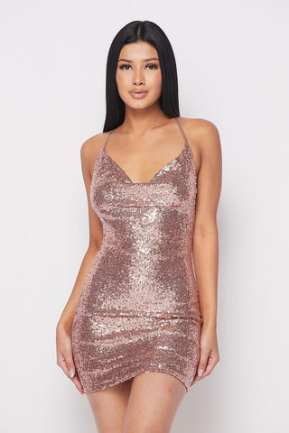 Rose Gold Shimmer Dress