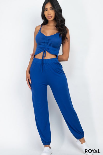 Royal blue jumpsuit