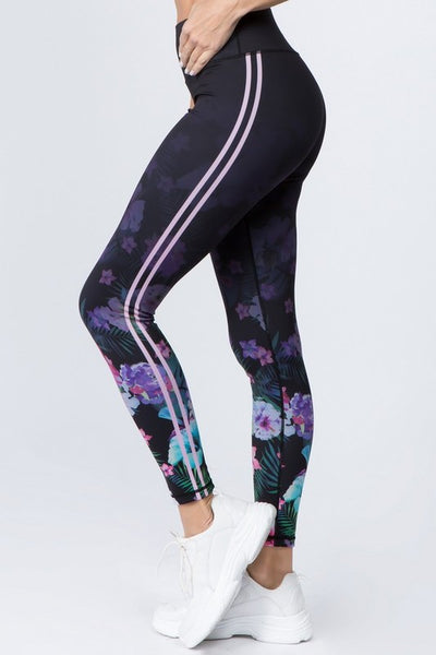 Side Stripe Active High Rise Leggings